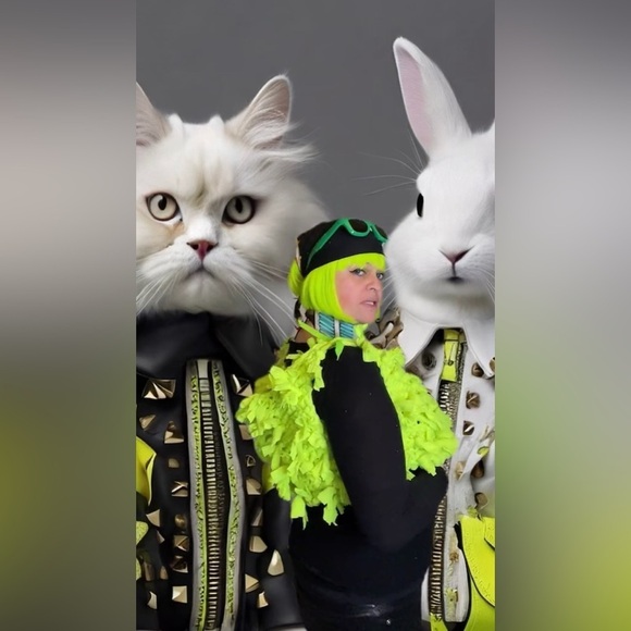 HANDCRAFTED Neon Green Women's Top knit by me NWT - Picture 11 of 17